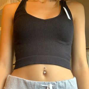 black forever 21 halter top